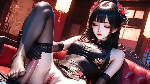 Cheongsam kız seks gezisi