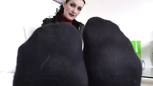 Çorap testi: Sahibiniz çok terli koksa bile seviyor musunuz? Çorap bakış açısı ve 31 talimatı bayan Victoria Valente