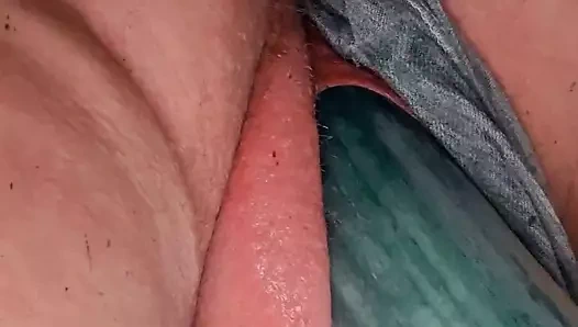 Sıkı kedi ve büyük salatalık