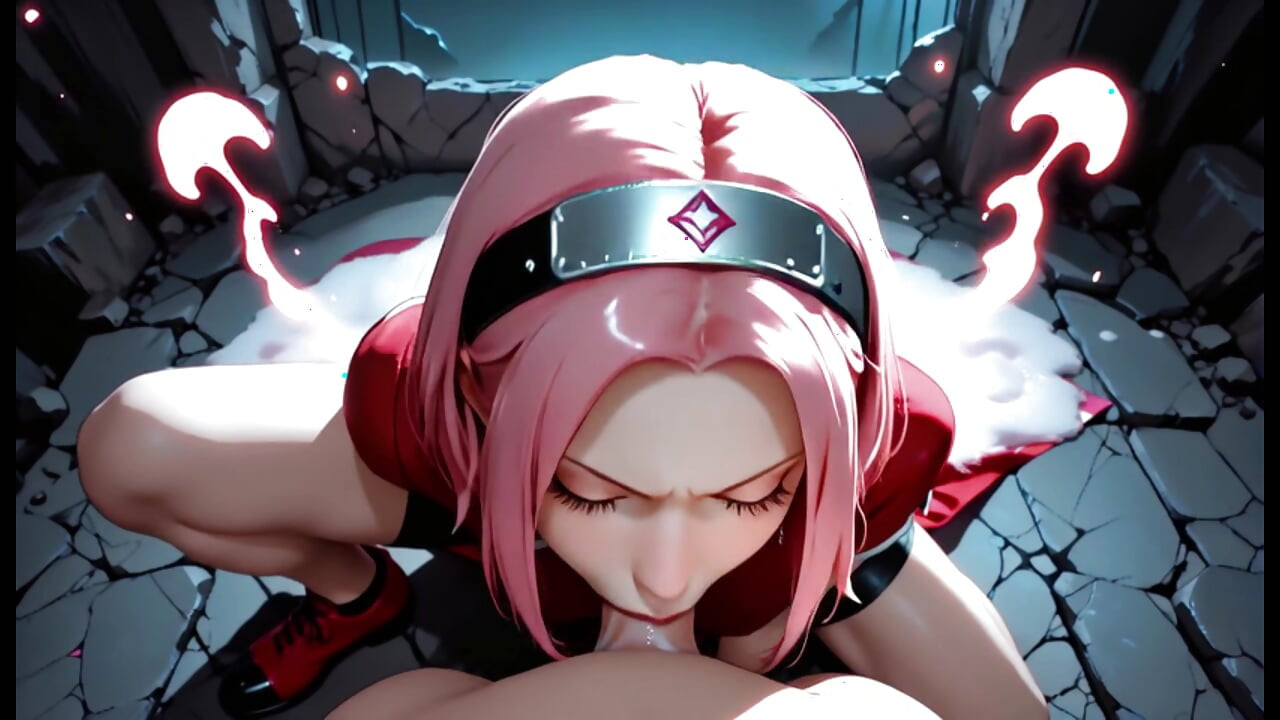 Sakura Haruno Hot Ninja Fucking Hard In Hidden Cave And On The Road To Konoha - Doggy Style Anal Intense Pleasure Loud Moans Chakra Rose E