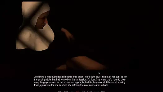 Bella'nın ilk günahkar şehvetli kızı kilisede günah işliyor