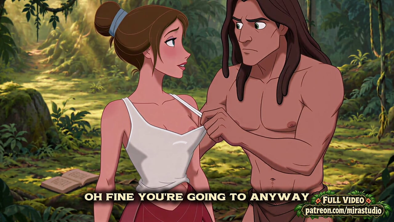 Jane ve Tarzan ilk temas, Tarzan bir kadının çıplak vücudunu keşfederken