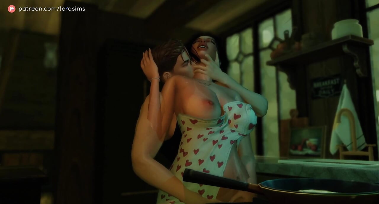 Sims 4 - en iyi arkadaşımın ateşli orta yaşlı seksi annesini siktim, 3 boyutlu porno