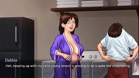 BIG BOOBED MILF STEPMOM WAS SURPRISED! I FUCK HER WHILE DOING LAUNDRY