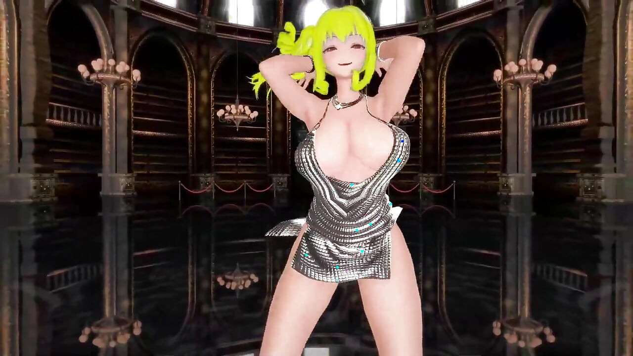 Azur Lane st. louis yarı çıplak dans nayeon-pop hentai mmd 3d sarışın saç rengi düzenleme smixix