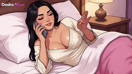 Big Cock Makes Teacher Cream Moaning Until Her Thighs Are Dripping -AI Generated
