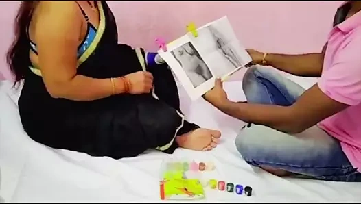 Droigan öğretmen ne yenge ko droigan dekha kr liya seks k maj