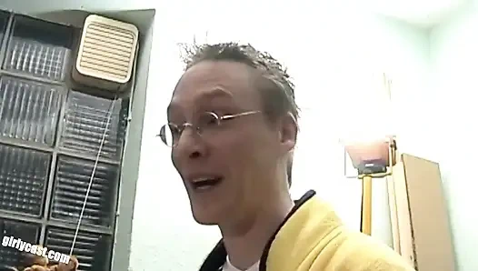 Genç Anna ilk büyük siyah yarak