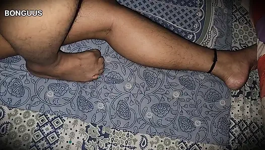 Desi Aunty sharing bed when Husband is not at home Hairy Pussy Fucking