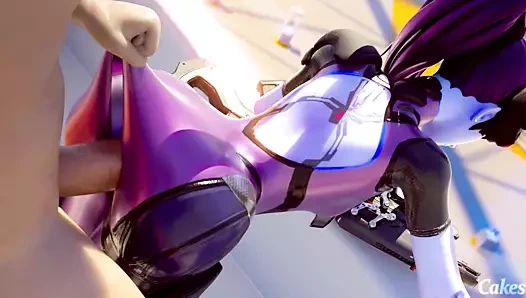 Widowmaker anal bir çatıda becerdin
