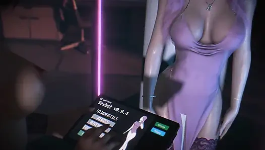 3 boyutlu büyük göğüsler cosplay modeli büyük yarakla aldatıyor