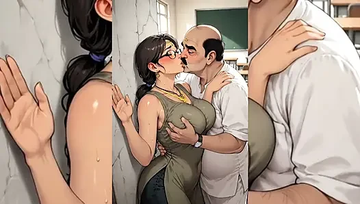 Indian Babes Part 2 - Corrupted Housewives used by Pervy Principal & Police Station