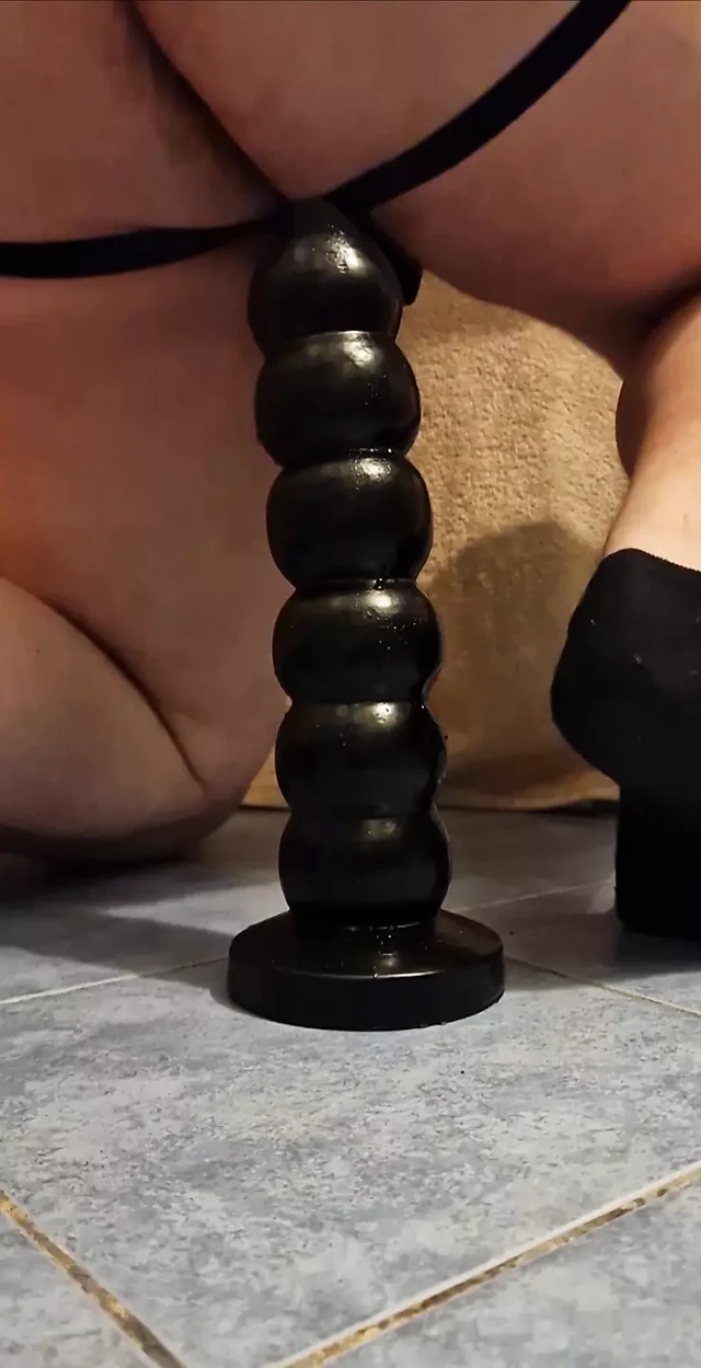 Long dildo in my ass