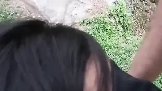 Part 2 - Desi outdoor sex with a stranger girl in the jungle.