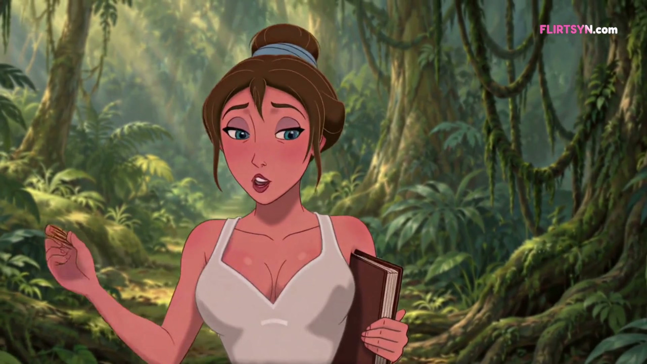 Tarzan Daha Önce Hiç Kadın Dokunmamıştı - Jane Ona Her Yerini Keşfetmesine İzin Verdi ve Omuzlarında Durmadı ( AI Üretimi )