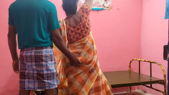 Played with my stepmother's big breasts and pussy and had sex