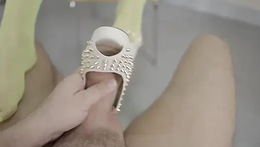 Tam vücutlu naylon çoraplı seksi sarışın orta yaşlı seksi kadın ateşli ayaklarıyla beni sikiyor!