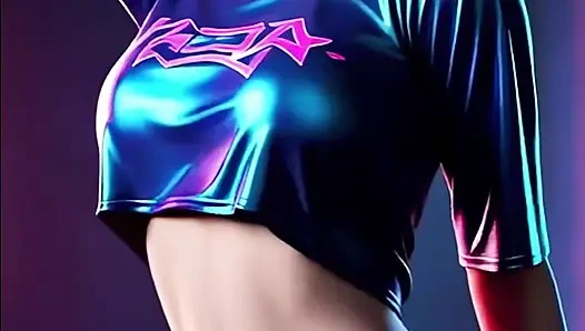 Akali'nin şiddetli solo dansı (jennie - solo) kda 3d dans