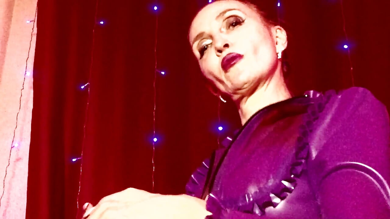 Eva Lateks Leggins Ayak Hareketi Fetiş Büyük Kıçlı Hanımefendi Femdom Kauçuk BDSM