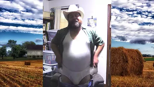 Husky & Hairy Farmer Dad Stud Jerks Off and Cums