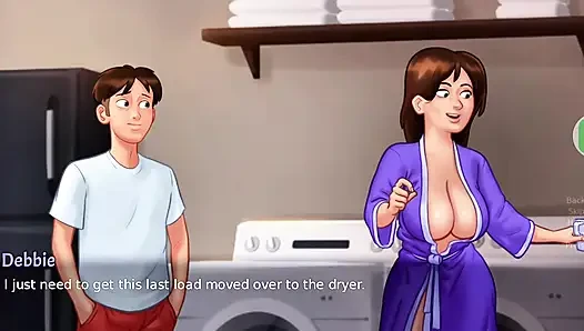 Debbie üvey anne büyük memeli salon odasında sert sikiş ve dölleme