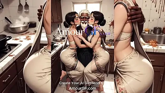 Yaşlı yaraklar sikişiyor +19 kız sert çizgi film öpüşüyor, derin amcık sikişi, dağınık boşalma