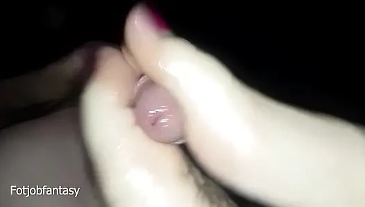 Tutkulu bir ayak masajı, onu ayaklarıma boşaldıracak!!