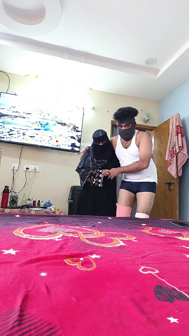 Hintli müslüman telugu kız sabırlı