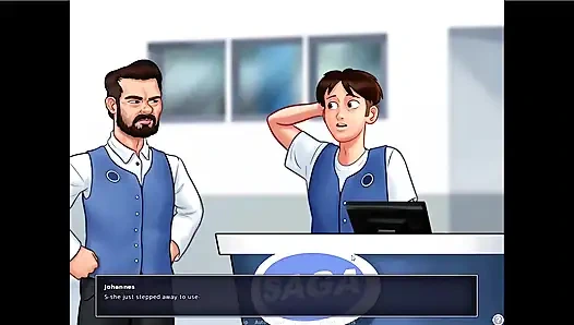 Yaz mevsimi efsanesi - Josephine Johannes'e tezgahın arkasında sakso çekti ... Johannes Tina'ya siktiriyor