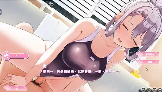 Hentai oyunu - mutluluk çift kişilik oda - olgun gümüş bebek buharlı banyoda seks ve samimi gece sikişinin tadını çıkarıyor - serbest mod