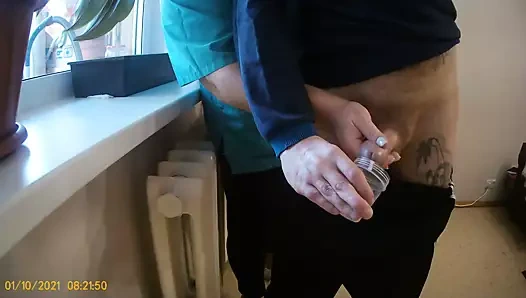 they take sperm for tests, the nurse jerks off my cock