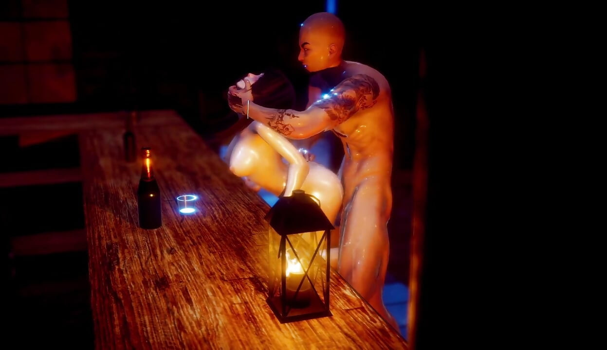 Ateşli hatun bar tezgahında domalıyor ve amını parçalıyor - sert sert bar sikişi