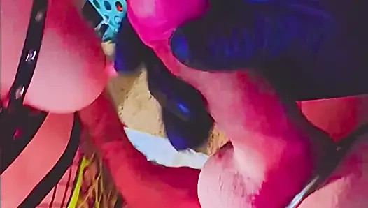 A Nighthore with 2 Phat Lips and thick Cum Stringers
