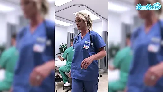 Fitte MILF-krankenschwester Wird Gefeuert, Um Im Krankenhaus Zu Masturbieren
