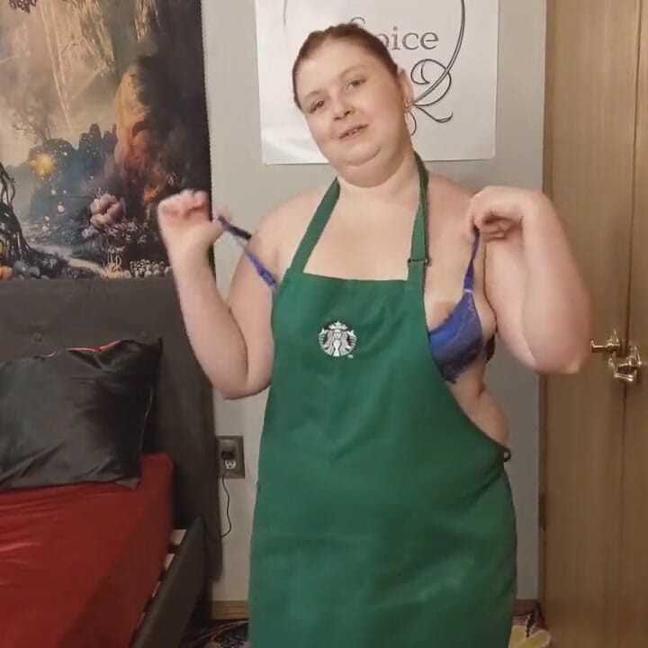 Starbucks önlük striptiz