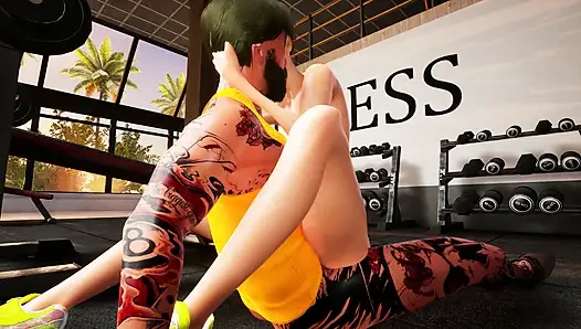 Spor salonu genç fahişe baştan çıkarılıyor