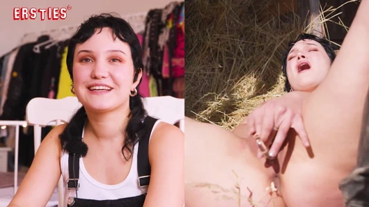 Ersties - Hannah önce aşina oluyor, sonra ateşli - samanlıkta şehvet