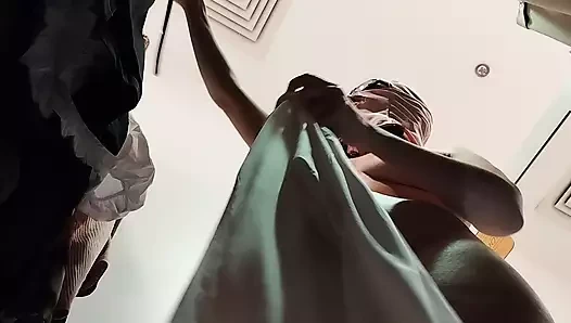 Watching a hairy mom, hairy pussy, big tits, big ass. Hot latina with big ass, hairy pussy,