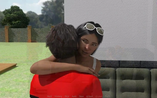 Üvey erkek kardeşimin karısı #19 Jennifer'ın arkadaşı bella merhaba demek için sıcak bir şekilde bana sarıldı