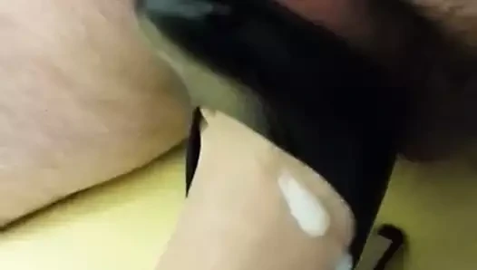 Buffalo siyah yuvarlak çift bantlı topuklu - 40 numara