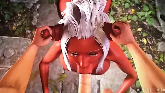 AlmightyPatty ateşli 3 boyutlu seks hentai derlemesi - 236