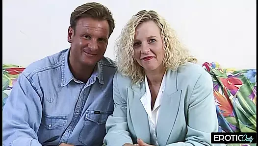 Passion's Surrender: blonde German mature gets fucked by young guy