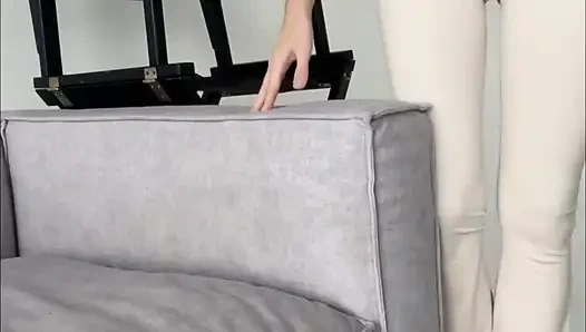 Seksi ateşli götlü yoga uzun bacaklar