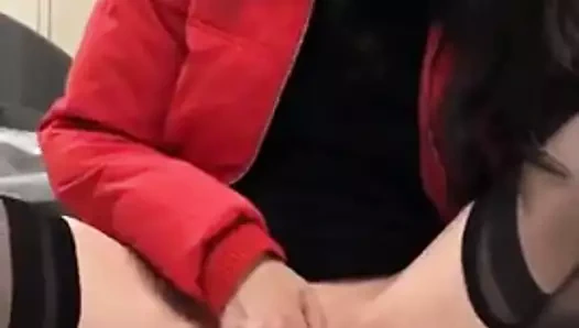 muhteşem asyalı kadın parmak onu KEDİ ve takma onu popo