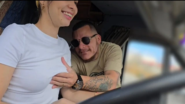 I picked up my favorite UBER client without a bra