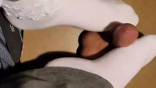 Büyük boşalmak yük altında fırfırlı çorap