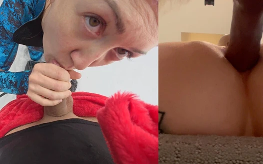 Kötü bir kız oldum ve Noel Baba bana her yıl aynı hediyeyi veriyor: anal yok etme, derin gırtlak dölleme