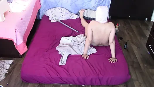 Seksi Bir Çiftin Vücuda Yağ Ile Şehvetli Masajı.