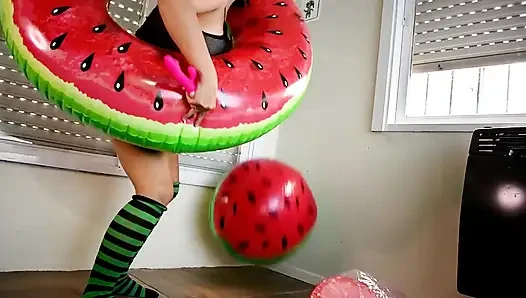 Meyveli şişme koleksiyonuma fışkırtıyorum - bunny looner