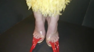 Lady l net katır ve uzun kırmızı tırnaklar (video kısa versiyonu)